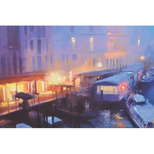 324 - PETER WILEMAN (BRITISH 1946) 'VENETIAN NIGHTS III', a signed artist proof edition print on paper, de... 