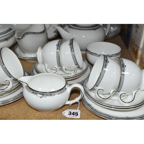 345 - A QUANTITY OF WEDGWOOD 'AMHERST' DINNERWARE, comprising a salad/fruit bowl, covered tureen, gravy ju... 