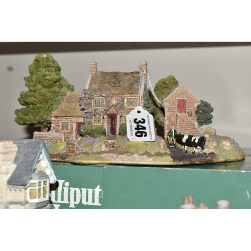 346 - SEVENTEEN LILLIPUT LANE SCULPTURES FROM THE NORTH, mostly boxed and some deeds where mentioned, comp... 