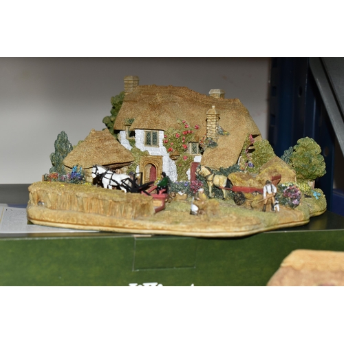 348 - THIRTEEN BOXED LILLIPUT LANE SCULPTURES FROM THE BRITISH COLLECTION, all with deeds unless mentioned... 