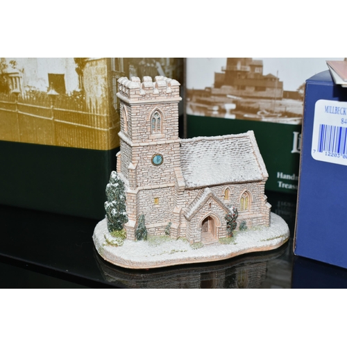 369 - SIX SNOW COVERED LILLIPUT LANE SCULPTURES FROM VAROUS COLLECTIONS, all boxed and with deeds except w... 