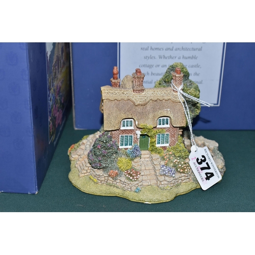 374 - FOUR LILLIPUT LANE SCULPTURES FROM ANNIVERSARY COLLECTION, all boxed with deeds except where mention... 