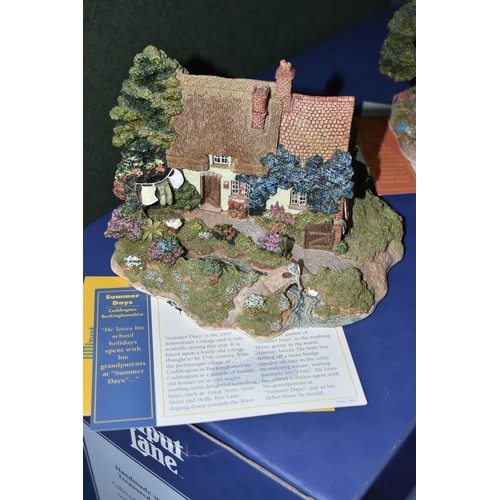 374 - FOUR LILLIPUT LANE SCULPTURES FROM ANNIVERSARY COLLECTION, all boxed with deeds except where mention... 