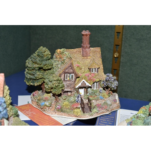 374 - FOUR LILLIPUT LANE SCULPTURES FROM ANNIVERSARY COLLECTION, all boxed with deeds except where mention... 