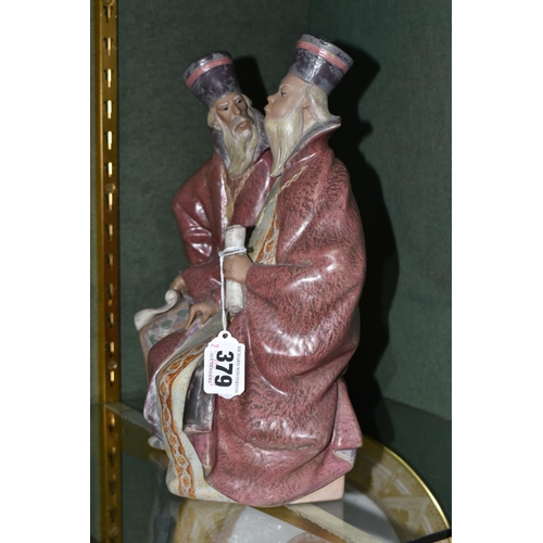 379 - A LLADRO GRES 'MAGISTRATES' FIGURE GROUP, model no 2052, sculptor Juan Huerta, issued 1974 - 1981, p... 