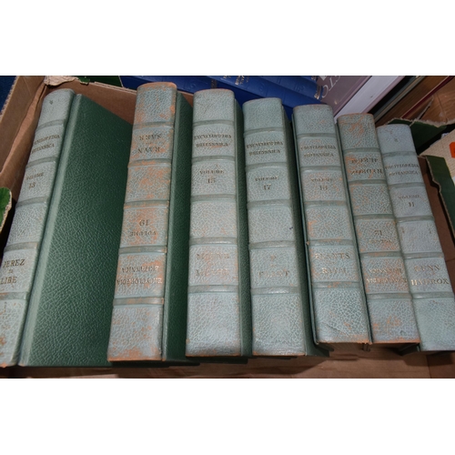 391 - FOUR BOXES OF BOOKS containing over fifty titles in hardback format to include four volumes of The T... 