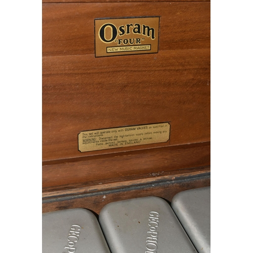 422 - AN OSRAM 'FOUR' NEW MUSIC  MAGNET RADIO, together with another unmarked radio set (2) (Condition rep... 