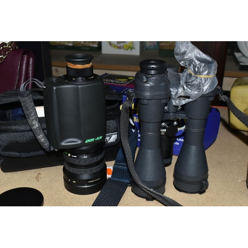 434 - A BOXED PAIR OF NIGHT VISION BINOCULARS AND A ZENIT DIODE ILLUMINATOR, comprising a 'Moonlight Produ... 