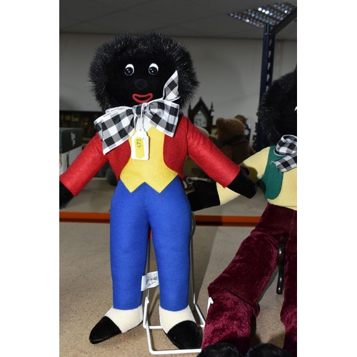 472 - A GROUP OF THREE MERRYTHOUGHT SOFT TOYS, comprising a tall doll with chimes, height 62cm, two standi... 