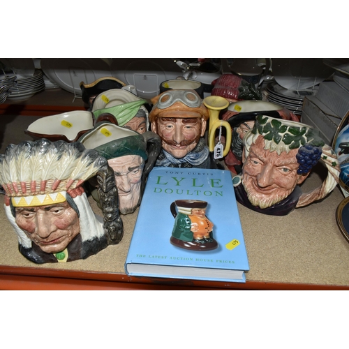 475 - TEN ROYAL DOULTON CHARACTER JUGS, comprising D6633 Veteran Motorist, D5420 Old Charley, D5823 Auld M... 