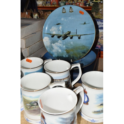 485 - A COLLECTION OF COALPORT 'REACH FOR THE SKY' SERIES COLLECTOR'S PLATES AND DANBURY MINT THE ROYAL AI... 