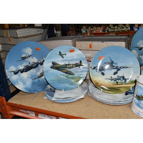 485 - A COLLECTION OF COALPORT 'REACH FOR THE SKY' SERIES COLLECTOR'S PLATES AND DANBURY MINT THE ROYAL AI... 