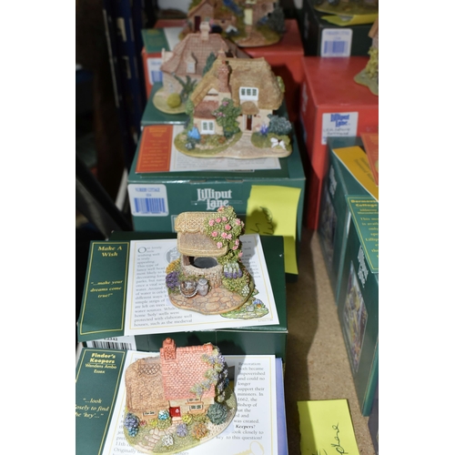 495 - TWENTY LILLIPUT LANE SCULPTURES FROM VARIOUS COLLECTIONS, all boxed and with deeds except where ment... 