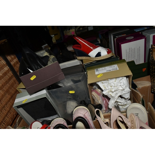 499 - THREE BOXES OF LADIES' SHOES, size 37/UK 4.5, approximately thirty pairs of boots and shoes to inclu... 