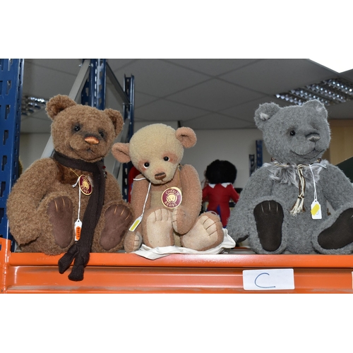 501 - THREE CHARLIE BEARS, designed by Isabelle Lee, comprising Aloysius code CB131311, Bill CB131332 and ... 