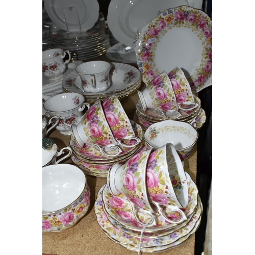 508 - A GROUP OF ROYAL ALBERT TEA AND DINNER WARES, including a twenty three piece Serena part tea set com... 