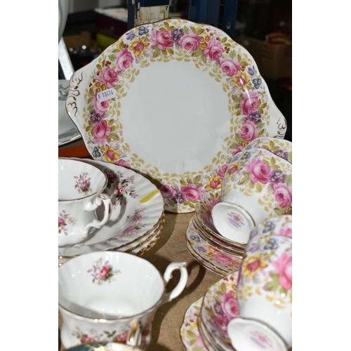 508 - A GROUP OF ROYAL ALBERT TEA AND DINNER WARES, including a twenty three piece Serena part tea set com... 