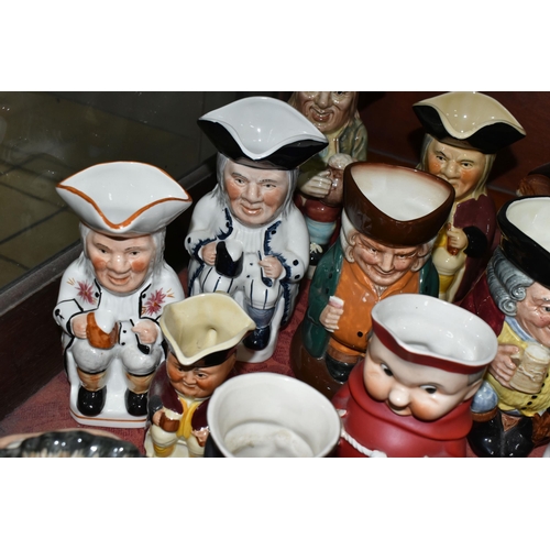 536 - A COLLECTION OF TOBY JUGS AND CHARACTER JUGS, to include Royal Doulton Toby XX, Jolly Toby and The S... 