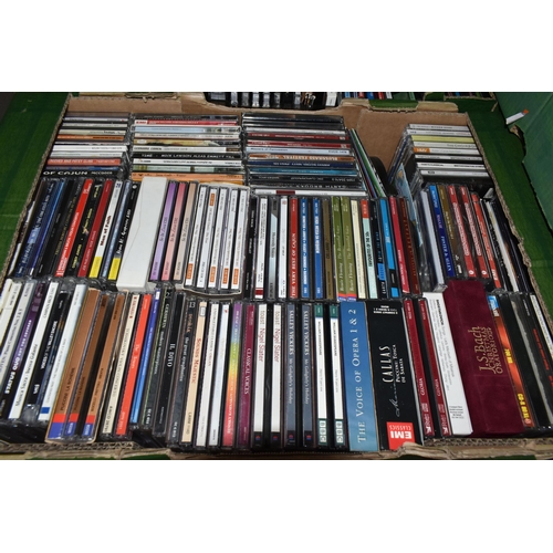 569 - TEN BOXES OF CDS, DVDS, LPS & SINGLE RECORDS containing several hundred CDs, categories include, pop... 