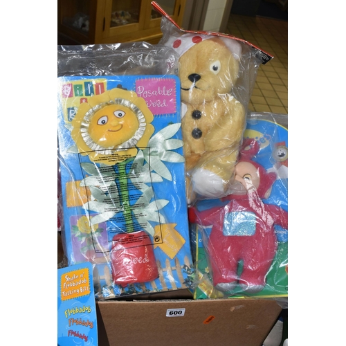 600 - A QUANTITY OF MODERN B.B.C. FILM AND TV RELATED SOFT TOYS, all are still sealed or in original opene... 