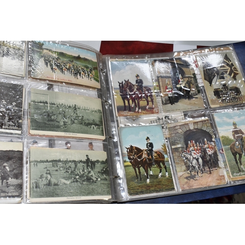 607 - TWO ALBUMS OF POSTCARDS containing approximately 800, mostly early 20th century postcards (with exce... 