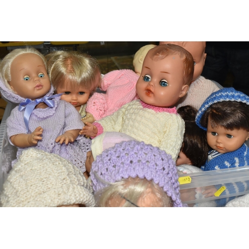 612 - THREE BOXES OF MISCELLANEOUS DOLLS, approximately thirty dolls ranging from 1960s/1970s and 1980s, a... 