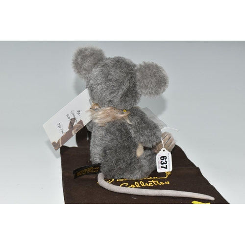 637 - A CHARLIE BEAR ISABELLE COLLECTION LIMITED EDITION MOHAIR MOUSE, 'Ritz', no.296/500, height 24cm, wi... 