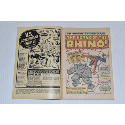 650 - AMAZING SPIDER-MAN NO. 41 MARVEL COMIC, first appearance of Rhino, comic shows signs of wear, and th... 