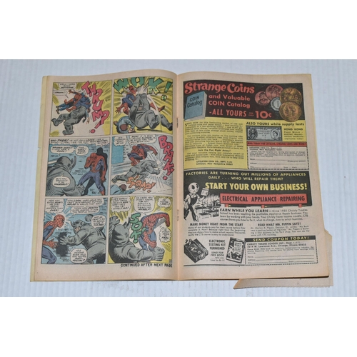 650 - AMAZING SPIDER-MAN NO. 41 MARVEL COMIC, first appearance of Rhino, comic shows signs of wear, and th... 