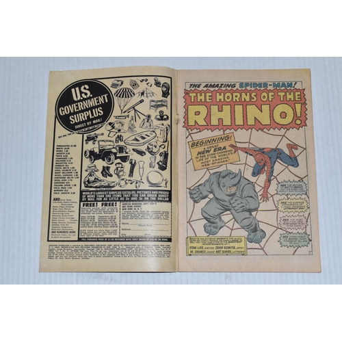 651 - AMAZING SPIDER-MAN NO. 41 MARVEL COMIC, first appearance of Rhino, comic shows signs of wear, but al... 