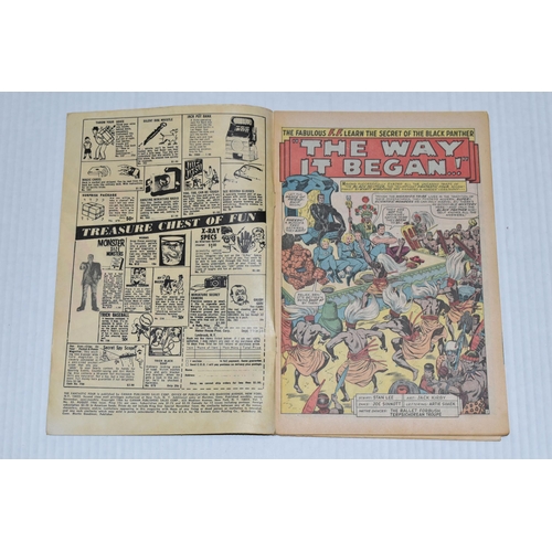 664 - FANTASTIC FOUR NOS. 52 & 53 MARVEL COMICS, first appearance of Black Panther, comics show signs of w... 