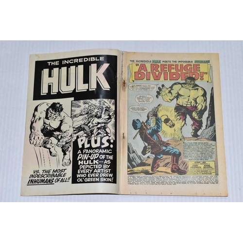 667 - THE INCREDIBLE HULK KING-SIZE SPECIAL NO. 1 MARVEL COMIC, Hulk battles the Inhumans, comic shows sig... 