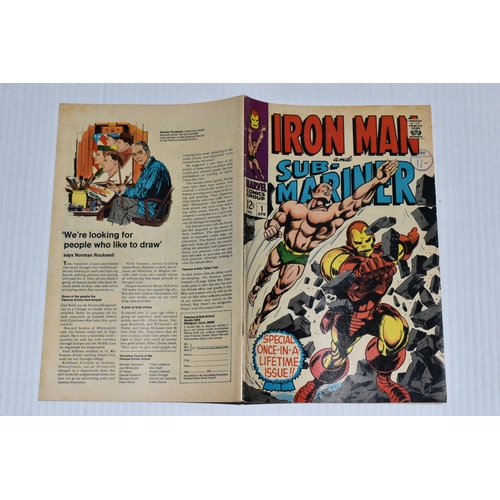 669 - IRON MAN AND SUB-MARINER NO. 1 MARVEL COMIC, first Sub-Mariner comic after Tales To Astonish, comic ... 