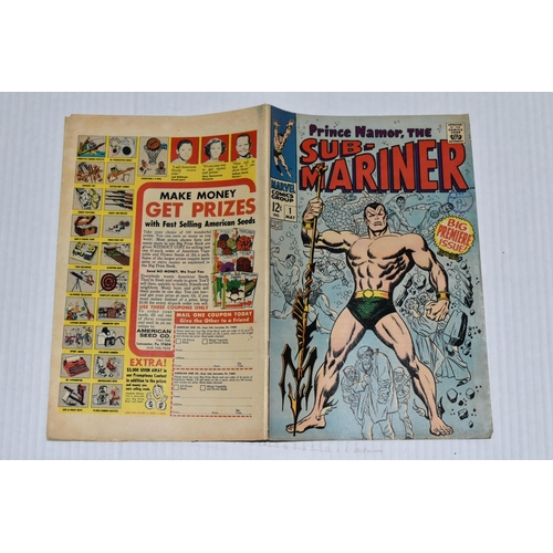 670 - SUB-MARINER NO. 1 MARVEL COMIC, first Silver Age solo Sub-Mariner comic, comic shows signs of wear, ... 