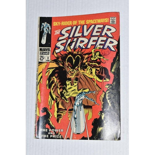 674 - SILVER SURFER NO. 3 MARVEL COMIC, first appearance of Mephisto, comic shows signs of wear, but all t... 