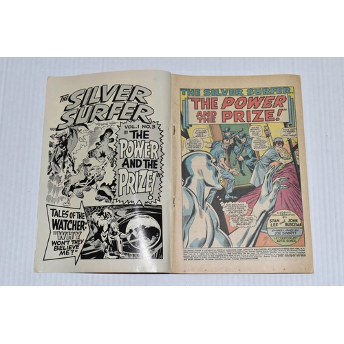 674 - SILVER SURFER NO. 3 MARVEL COMIC, first appearance of Mephisto, comic shows signs of wear, but all t... 