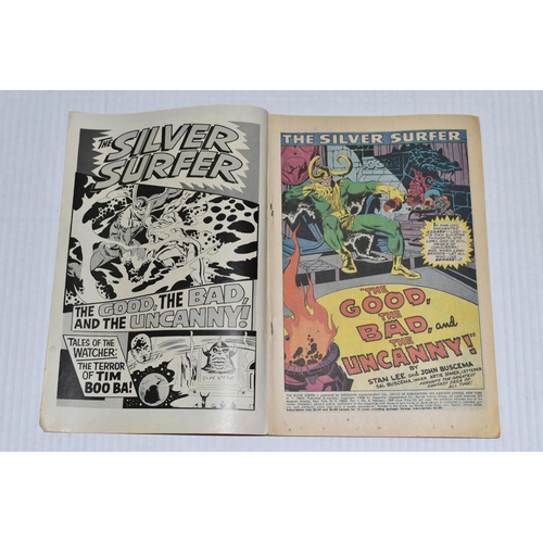 675 - SILVER SURFER NO.4 MARVEL COMIC, comic shows signs of wear, but all the pages and covers are all sec... 