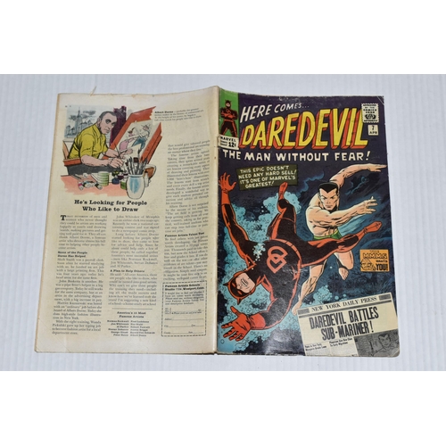 676 - DAREDEVIL NO. 7 MARVEL COMIC, first appearance of the red Daredevil suit, comic shows signs of wear ... 