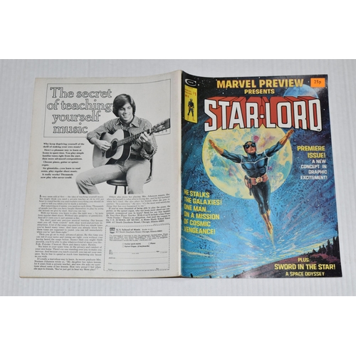 682 - MARVEL PREVIEW NO. 4 MARVEL COMIC, first appearance of Star-Lord, comic shows signs of wear, but all... 