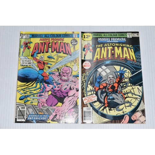 686 - MARVEL PREMIERE NOS. 47 & 48 MARVEL COMICS, Scott Lang becomes Ant-Man, comics show signs of wear, b... 