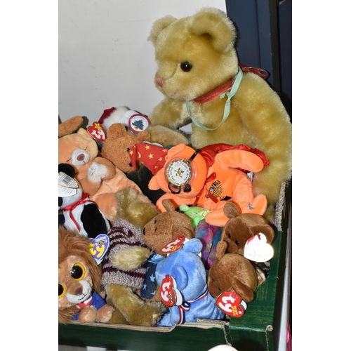 693 - ONE BOX OF TY BEANIE BEARS, approximately twenty five bears and animals, to include Fortune, Pugsly,... 