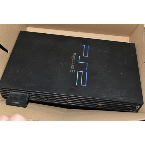 695 - SONY PLAYSTATION 2 CONSOLE AND GAMES, has over twenty games including Rayman 10th Anniversary, Sonic... 