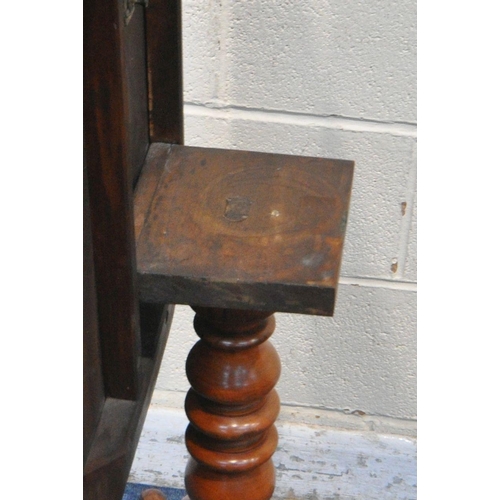 1197 - A VICTORIAN MAHOGANY TILT TOP TRIPOD TABLE, raised on a turned support and three shaped legs, width ... 