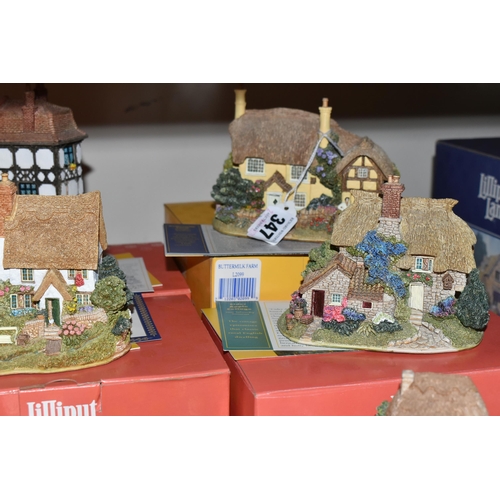 347 - TWENTY ONE BOXED LILLIPUT LANE SCULPTURES FROM THE BRITISH COLLECTION, all with deeds unless mention... 