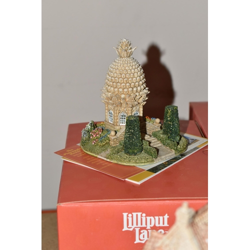 347 - TWENTY ONE BOXED LILLIPUT LANE SCULPTURES FROM THE BRITISH COLLECTION, all with deeds unless mention... 