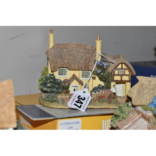 347 - TWENTY ONE BOXED LILLIPUT LANE SCULPTURES FROM THE BRITISH COLLECTION, all with deeds unless mention... 