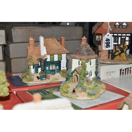 496 - THIRTY FIVE LILLIPUT LANE SCULPTURES FROM THE SOUTH EAST AND SOUTH WEST, mostly boxed and some deeds... 