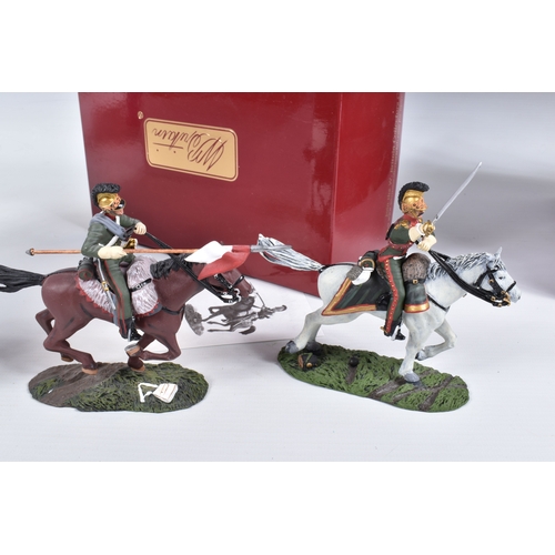 103 - SIX BOXED BRITAINS 1ST GEAR NAPOLEONIC WATERLOO CAMPAIN FRENCH FIGURES, including Lancers sets 36016... 