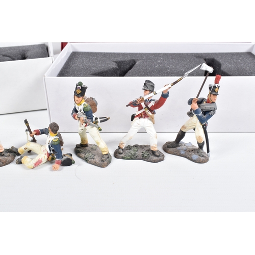 104 - THREE BOXED BRITAINS 1ST GEAR NAPOLEONIC WATERLOO HOUGOUMONT FIGHT IN THE COURTYARD HAND TO HAND SET... 