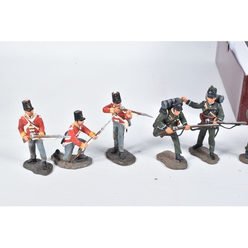 109 - EIGHT BOXED BRITAINS BRITISH NAPOLEONIC WARS WATERLOO FIGURES AND SETS, to include two Royal Artilla... 